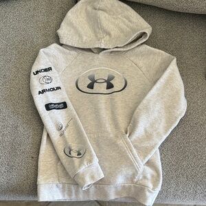 Boys Grey Under Armour Hoodie Size 7